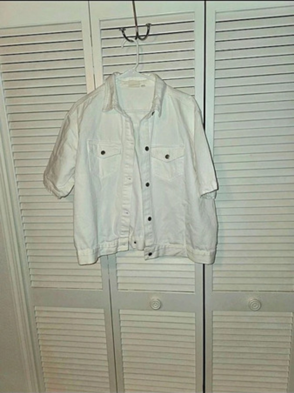 American Denim Co. White Denim Jacket NWT